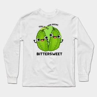 Bittersweet Cute Bitter Gourd Pun Long Sleeve T-Shirt